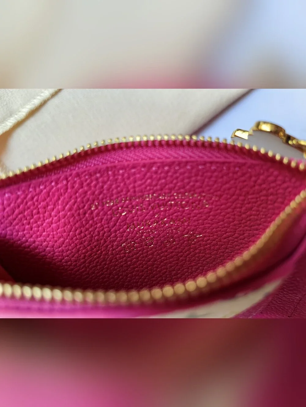 Louis Vuitton Multicolor Monogram Canvas & Pink Card Holder